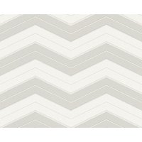 A.S. Creation Zig zag Chevron Stripy Geometric Modern Wallpaper in Light Grey