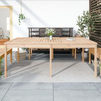 Berkfield Home Garden Table 203.5x100x76 cm Solid Wood Pine in Brown