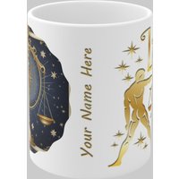 Zodiac Ceramic Mug Libra Balance Handcrafted Elegance Every Star Sign
