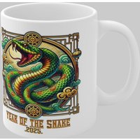Simply Stunning Mugs Year of the Snake 2025 Mug - A Stunning Zodiac Gift for Friends & Family in White
