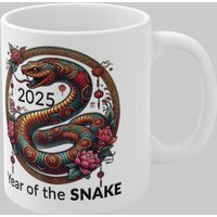 Elegant Year Snake 2025 Mug Meaningful Lunar Year Gift