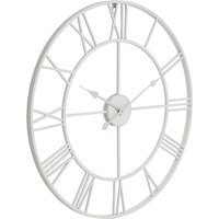Love Lace White Skeleton Wall Clock