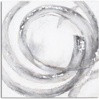 KDMD Galaxy Silver & Grey Hand Painted Canvas