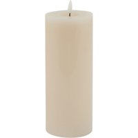 Love Lace Melt Effect 3.5x9 Taupe LED Wax Candle