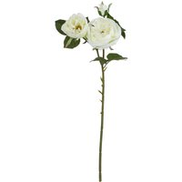 Love Lace White Charity Rose Artificial Flower