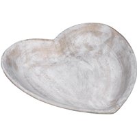 Love Lace Stone Heart Dish in White