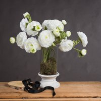 Love Lace White Ranunculus Spray Artificial Flower