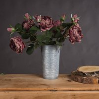 Dusty Pink Spray Rose Peony Artificial Flower