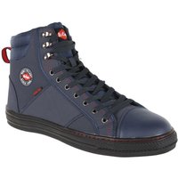 Lee Cooper Workwear Retro Baseball SB SRA Safety Ankle Boots in Navy | Size: 6