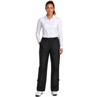 Island Green Women's Waterproof Taped Seams Golf Trousers in Black | Size: 20