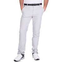 Island Green Men's Stretch Tapered Tour Golf Trousers in Light Grey | Size: 40L