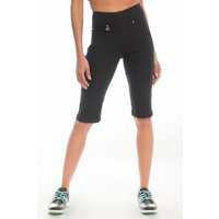 Island Green Women's Stretch Bermuda Golf Shorts in Black | Size: 16