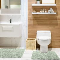 Emma Barclay Tumble Twist 2 Pc Bathroom Set in Green