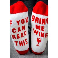 Find Me A Gift Bring Me Wine Socks