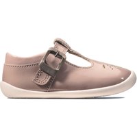 Roamer Star Patent T Bar Shoes Pre Walker Riptape Wide Fit