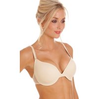Camille Women's Underwired Padded Multiway T-Shirt Bra in Beige | Size: 40DD