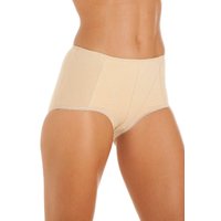 Camille Women's Three Pack Classic Cotton Control Briefs in Beige | Size: 26-28
