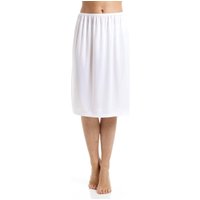 Camille Women's Classic 24" Cling Resistant Under Skirt Half Slip in White | Size: 20