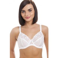 Camille Women's Classic Underwired Non Padded Full Cup Bra in White | Size: 36B