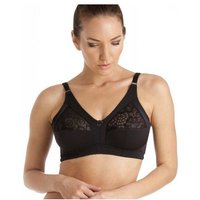 Camille Women's Cotton Lined Soft Cup Non Wired T-Shirt Bra in Black | Size: 34C