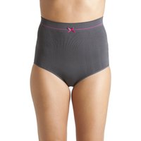 Camille Women's Two Pack Seamfree High Waist Shapewear Control Briefs in Grey | Size: 18-20