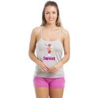 Camille Women's Two Piece Cotton Short Pyjama Set in Grey | Size: 8-10