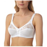 Camille Women's Non Wired Soft Cup Bra With Lace in White | Size: 44C
