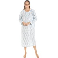 Camille Women's Classic Polka Dot Nightdress in Aqua | Size: 22-24