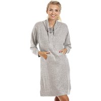 Camille Women's Long Sleeve Cowl Neck Lounger in Grey | Size: Large