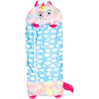 VFM e-Store Plush Animal Cushion Sleeping Bag Unicorn (135 X 50cm) in Blue | Size: 135 X 50 cm