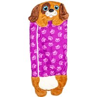 VFM e-Store Plush Animal Cushion Sleeping Bag Dog (135 X 50cm) in Pink | Size: 135 X 50 cm