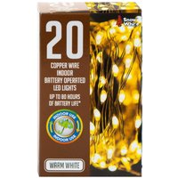 VFM e-Store Christmas Copper Lights 20 in White