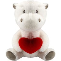 VFM e-Store Bear Soft Toy Cream Polar Plush With Red Love Heart in Natural