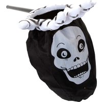 VFM e-Store Trick or Treat Bag Candy Bag on Stick, Loot Bag, Halloween Bag in Black