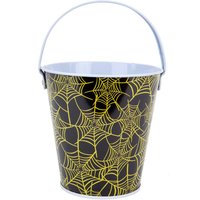 VFM e-Store Halloween Sweet Bucket Web Cat Pumpkin -Trick or Treat in Black