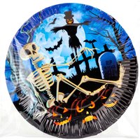 VFM e-Store Halloween Paper Plates Graveyard 9" Party Haunted House