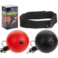 VFM e-Store Boxing Reflex Training Ball Elastic Headband Ball Cardio Activity in Red