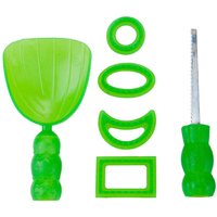 VFM e-Store Halloween Pumpkin Carving Set 6 Piece Carving Tools for Halloween in Green
