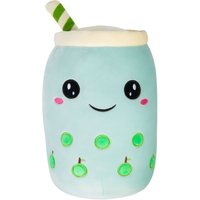 VFM e-Store Boba Tea Soft Toy Flavoured Bubble Plush Pillow, Cute in Blue