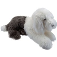 VFM e-Store Sheepdog Soft Toy Dog Plush Fluffy Grey & White Floppy