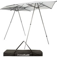 VFM e-Store Sun Shade 6-10 People Cooling Material- 4 Position Umbrella Function in White