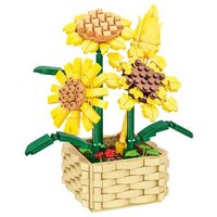 Flower Bouquet Building Block Set Sunflower 550 Pieces 26Cm