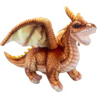 VFM e-Store Dragon Soft Toy Realistic Looking Dragon Plush Cuddly Fantasy 30cm in Brown