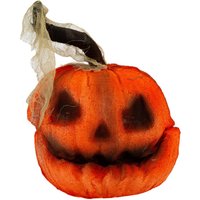VFM e-Store Halloween Laughing Pumpkin Animated Prop Light Up Eyes Moving Head in Orange