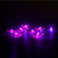 VFM e-Store Halloween Bat Lights LED Set of 8 Trick or Treat Party Set of 8 Purple