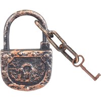 VFM e-Store Halloween Decoration Lock, Chain & Key Party, Trick or Treat in Gold