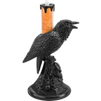 VFM e-Store Flameless Halloween Crow Candle Halloween Party, Trick or Treat Orange