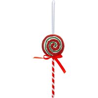 VFM e-Store Christmas Decoration Mini Candy Cane Lollipops X 2 24. 5cm Red, White in Red