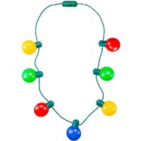 VFM e-Store Christmas Necklace Led Light Up Bulb One Size Multicoloured