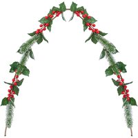 VFM e-Store Christmas Red Berry Pine Holly Garland Decoration X 1 150cm Red, Green